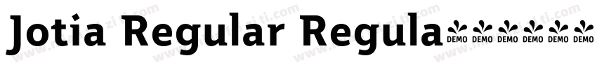 Jotia Regular Regula字体转换